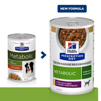 Hills Prescription Diet Canine Metabolic Ragout mit Rind in Dosen für Hunde