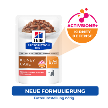 Hills Feline k/d Lachs Frischebeutel für Katzen
