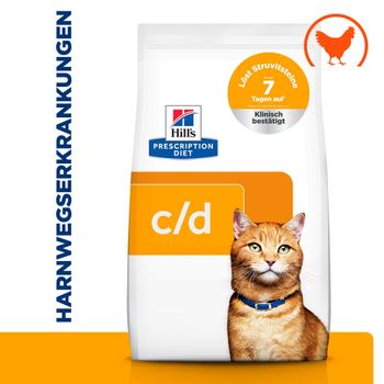 Hills Feline c/d Multicare Trockenfutter mit Huhn für Katzen