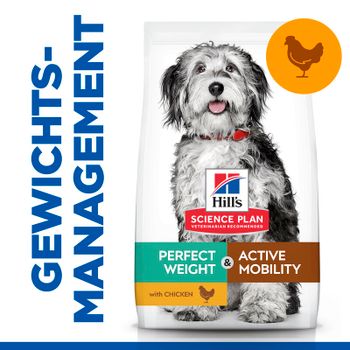 Hills Science Plan Canine Perfect Weight + Active Mobility Adult Medium Trockenfutter