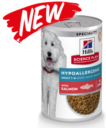 Hills Science Plan Hypoallergenic Dosenfutter mit Lachs für Hunde Hills Science Plan Hypoallergenic Dosenfutter mit Lachs für Hunde