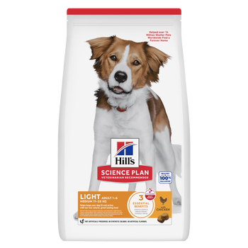 Hills Science Plan Canine Light Adult Medium mit Huhn Trockenfutter