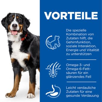 Hills Science Plan Canine Senior Vitality Large Breed Mature Adult 6+ Trockenfutter mit Huhn & Reis