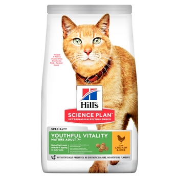 Hills Science Plan Feline Mature Adult 7+ Senior Vitality Trockenfutter für Katzen