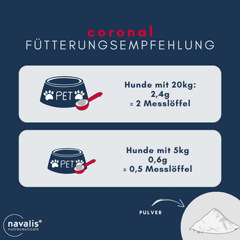 Navalis Coronal Dog Pulver für Hunde und Katzen