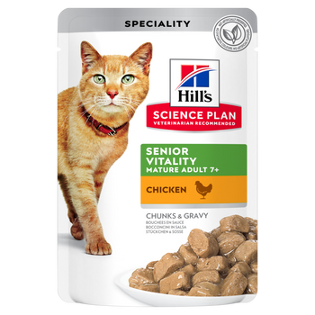 Hills Science Plan Feline Mature Adult 7+ Senior Vitality Frischebeutel für Katzen