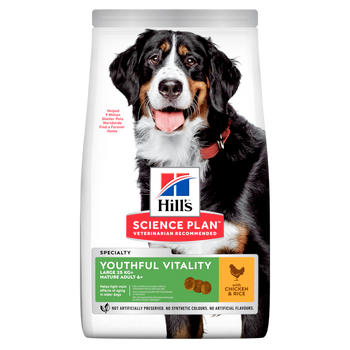 Hills Science Plan Canine Senior Vitality Large Breed Mature Adult 6+ Trockenfutter mit Huhn & Reis