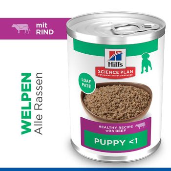 Hills Science Plan Puppy Dosenfutter mit Rind für Welpen
