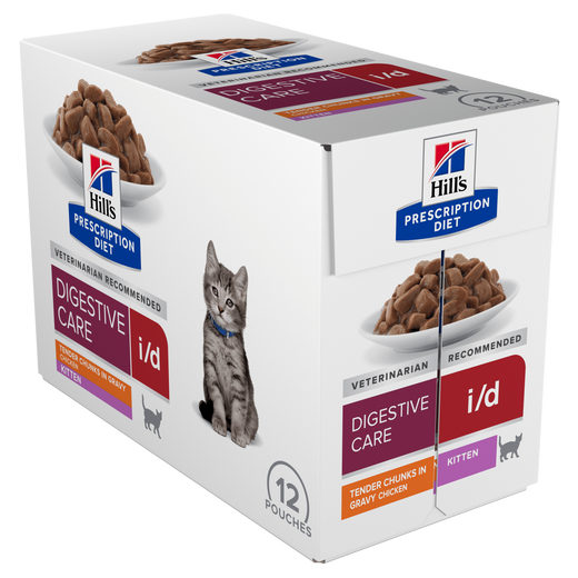 Hills Prescription Diet i/d Digestive Care Nassfutter für Kätzchen mit Huhn