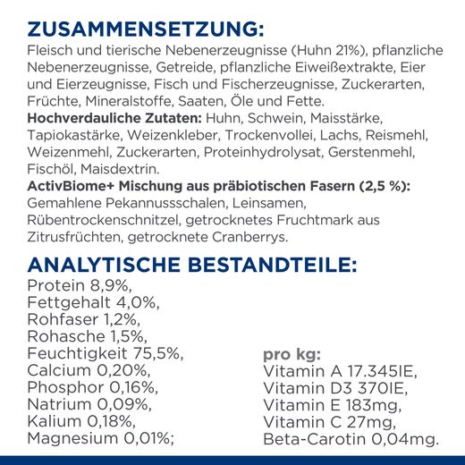 Hills Prescription Diet Feline Gastrointestinal Biome Frischebeutel für Katze