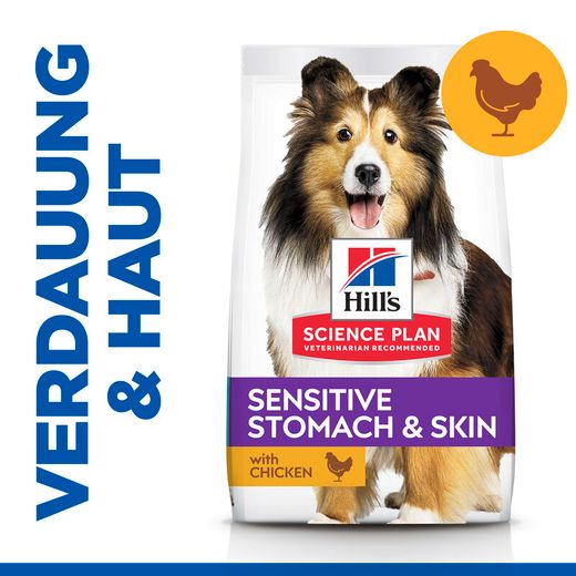Hills Science Plan Canine Adult Sensitive Stomach & Skin mit Huhn Trockenfutter