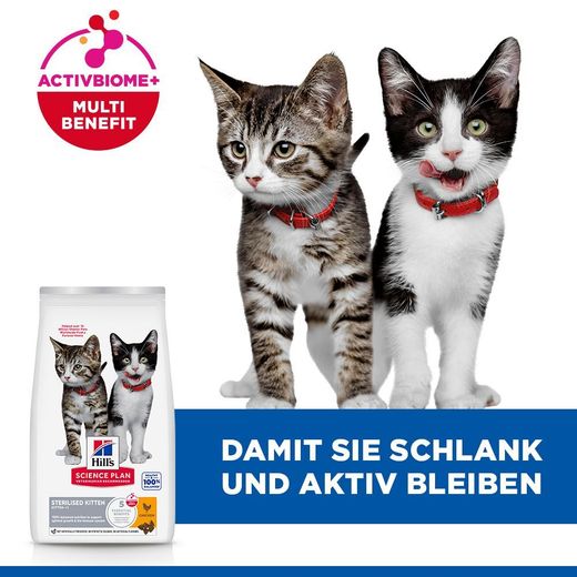 Hills Science Plan Sterilised Kitten Trockenfutter für Kitten mit Huhn