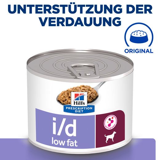 Hills i/d Low Fat Hundefutter in kleinen Dosen
