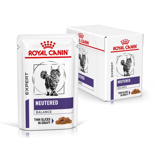 Royal Canin Cat Neutered Balance Feine Stückchen in Soße Frischebeutel für Katzen Royal Canin Cat Neutered Balance Feine Stückchen in Soße Frischebeutel für Katzen
