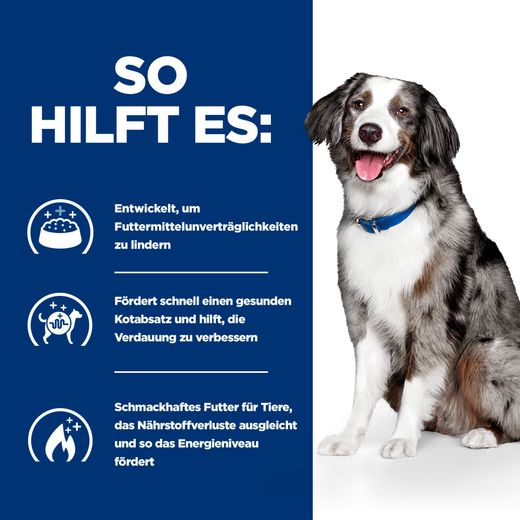 Hills i/d Sensitive ActivBiome+ mit Ei und Reis Trockenfutter für Hunde