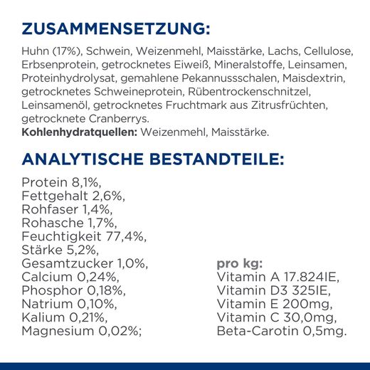 Hills Feline w/d Multi-Benefit Huhn Frischebeutel für Katzen