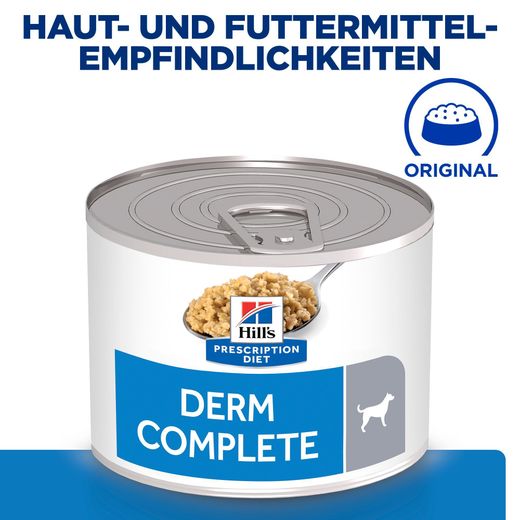 Hills Derm Complete Hundefutter in kleinen Dosen