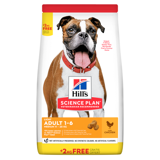 Hills Science Plan Canine Light Adult Medium mit Huhn Trockenfutter