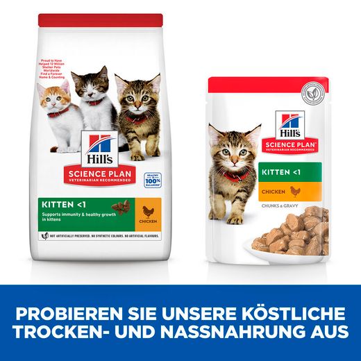 Hills Science Plan Kitten Trockenfutter mit Huhn
