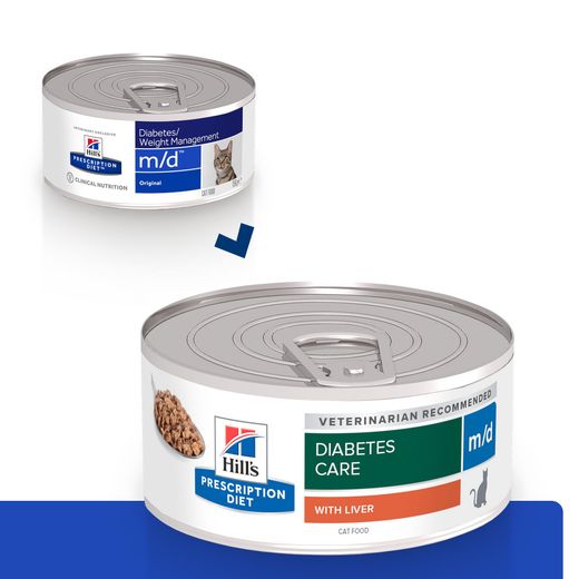 Hills m/d Dosenfutter bei Katzendiabetes