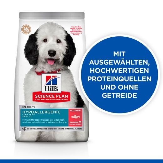 Hills Science Plan Hypoallergenic Large Breed Adult Trockenfutter für Hunde