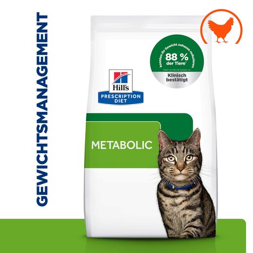 Hills Feline Metabolic Trockenfutter mit Huhn für Katzen