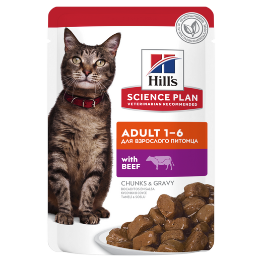 Hills Science Plan Feline Adult Rind Frischebeutel für Katzen