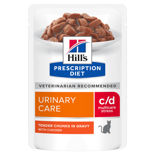 Hills Feline c/d Multicare Stress Huhn Frischebeutel für Katzen