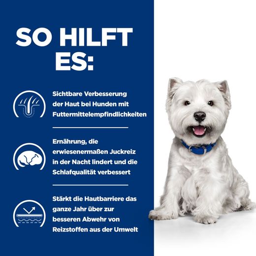 Hills Prescription Diet Canine Derm Complete Mini Trockenfutter für kleine Rassen