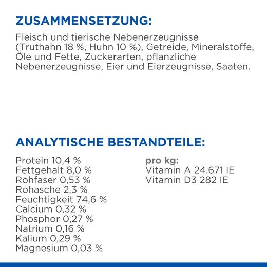 Hills Science Plan Kitten & Mother Tender Mousse mit Huhn & Truthahn Dosenfutter für Katzen