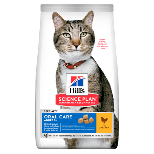 Hills Science Plan Feline Oral Care Adult Trockenfutter mit Huhn