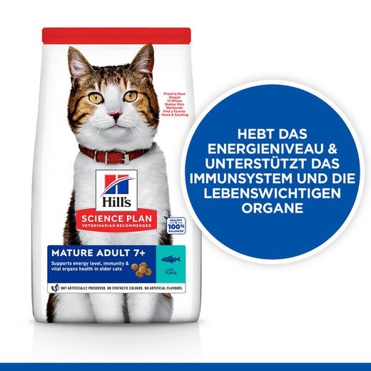 Hills Science Plan Feline Mature Adult 7+ Trockenfutter für Katzen