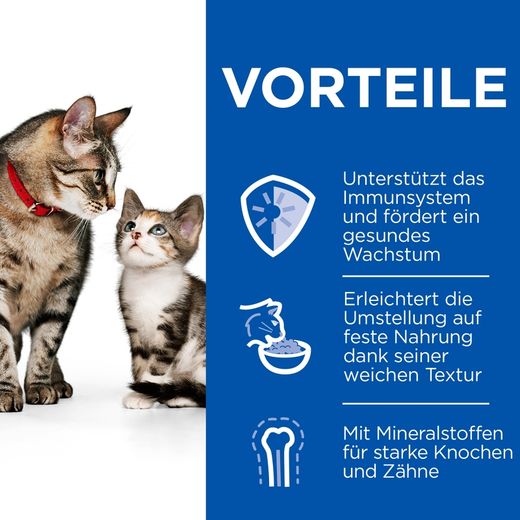 Hills Science Plan Kitten & Mother Tender Mousse mit Huhn & Truthahn Dosenfutter für Katzen