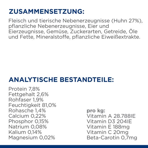 Hills Feline Metabolic Huhn Frischebeutel für Katzen