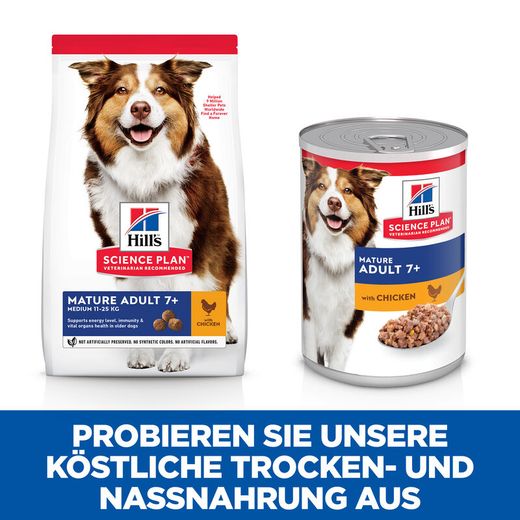 Hills Science Plan Canine Mature Adult 7+ Hund Huhn Dosenfutter