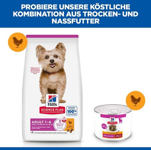 Hills Science Plan Small & Mini Adult Mousse für Hunde mit Huhn Dosenfutter