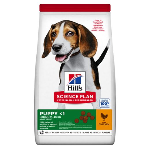 Hills Science Plan Hund Puppy Medium Huhn Trockenfutter
