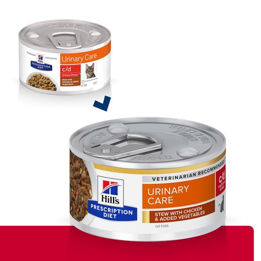 Hills Feline c/d Multicare Stress Ragout Huhn Dosenfutter für Katzen