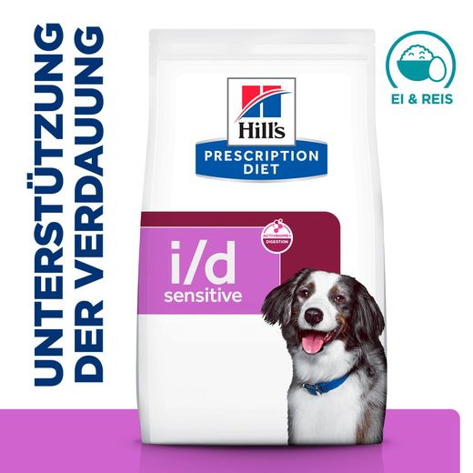 Hills i/d Sensitive ActivBiome+ mit Ei und Reis Trockenfutter für Hunde