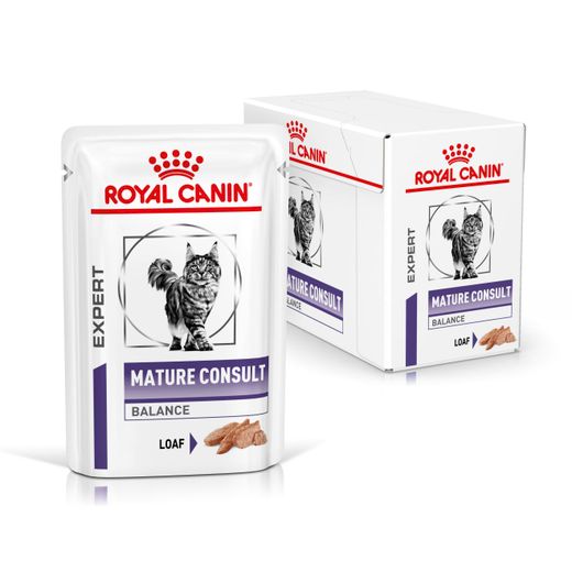 Royal Canin Mature Consult Balance Mousse Frischebeutel für Katzen Royal Canin Mature Consult Balance Mousse Frischebeutel für Katzen