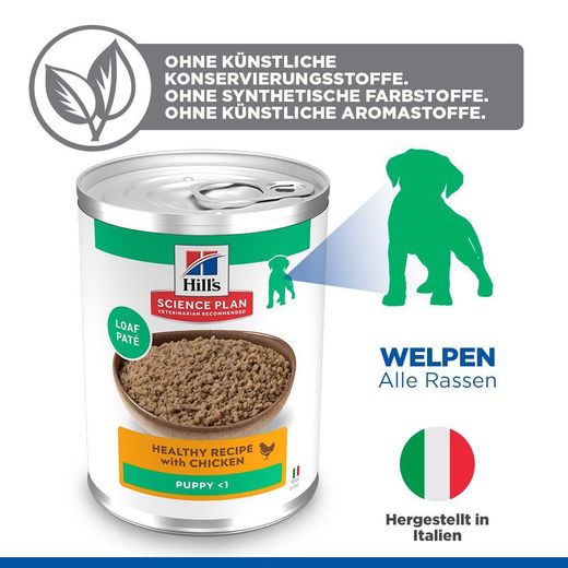 Hills Science Plan Canine Hund Puppy Huhn Dosenfutter