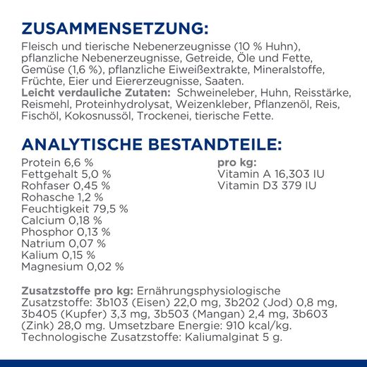 Hills ON-Care Ragout für Hunde mit Huhn und zugefügtem Gemüse