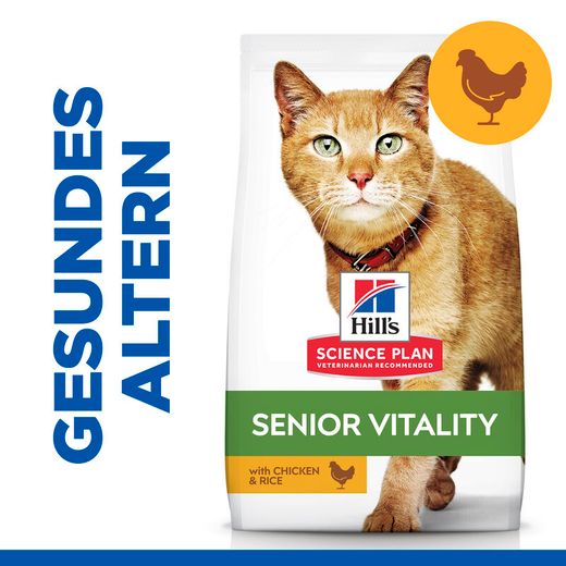 Hills Science Plan Feline Mature Adult 7+ Senior Vitality Trockenfutter für Katzen