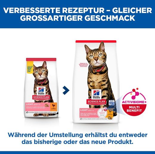 Hills Science Plan Feline Adult Light Huhn Trockenfutter für Katzen