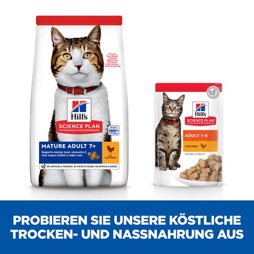 Hills Science Plan Feline Mature Adult 7+ Trockenfutter für Katzen