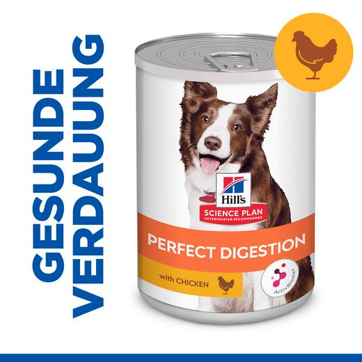 Hills Science Plan Canine Perfect Digestion Adult Huhn Dosenfutter für Hunde