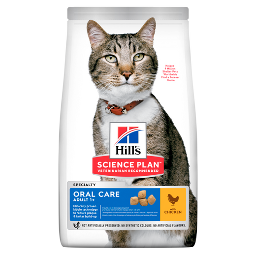 Hills Science Plan Feline Adult Oral Care Trockenfutter mit Huhn