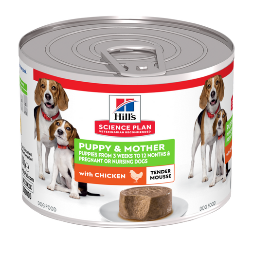 Hills Science Plan Puppy & Mother Tender Mousse mit Huhn Dosen für Hunde
