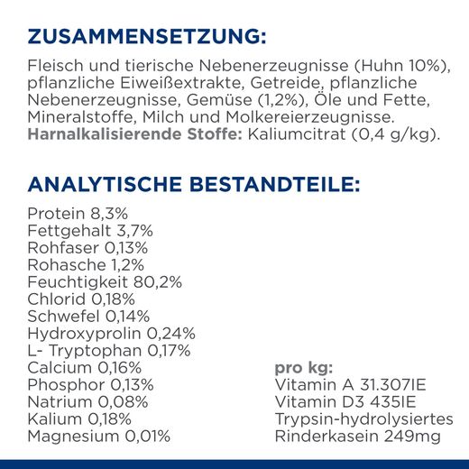 Hills Feline c/d Multicare Stress Ragout Huhn Dosenfutter für Katzen