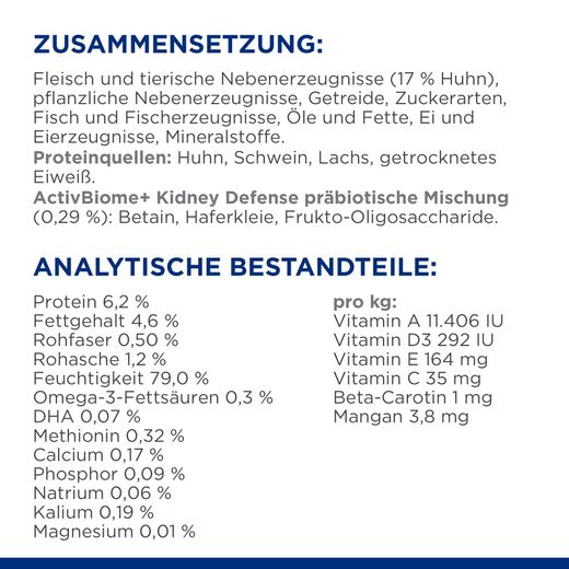 Hills k/d + Mobility Frischebeutel für Katzen
